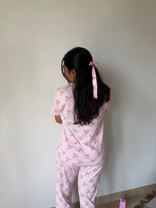 PINK BOW DREAMS(Pant set)