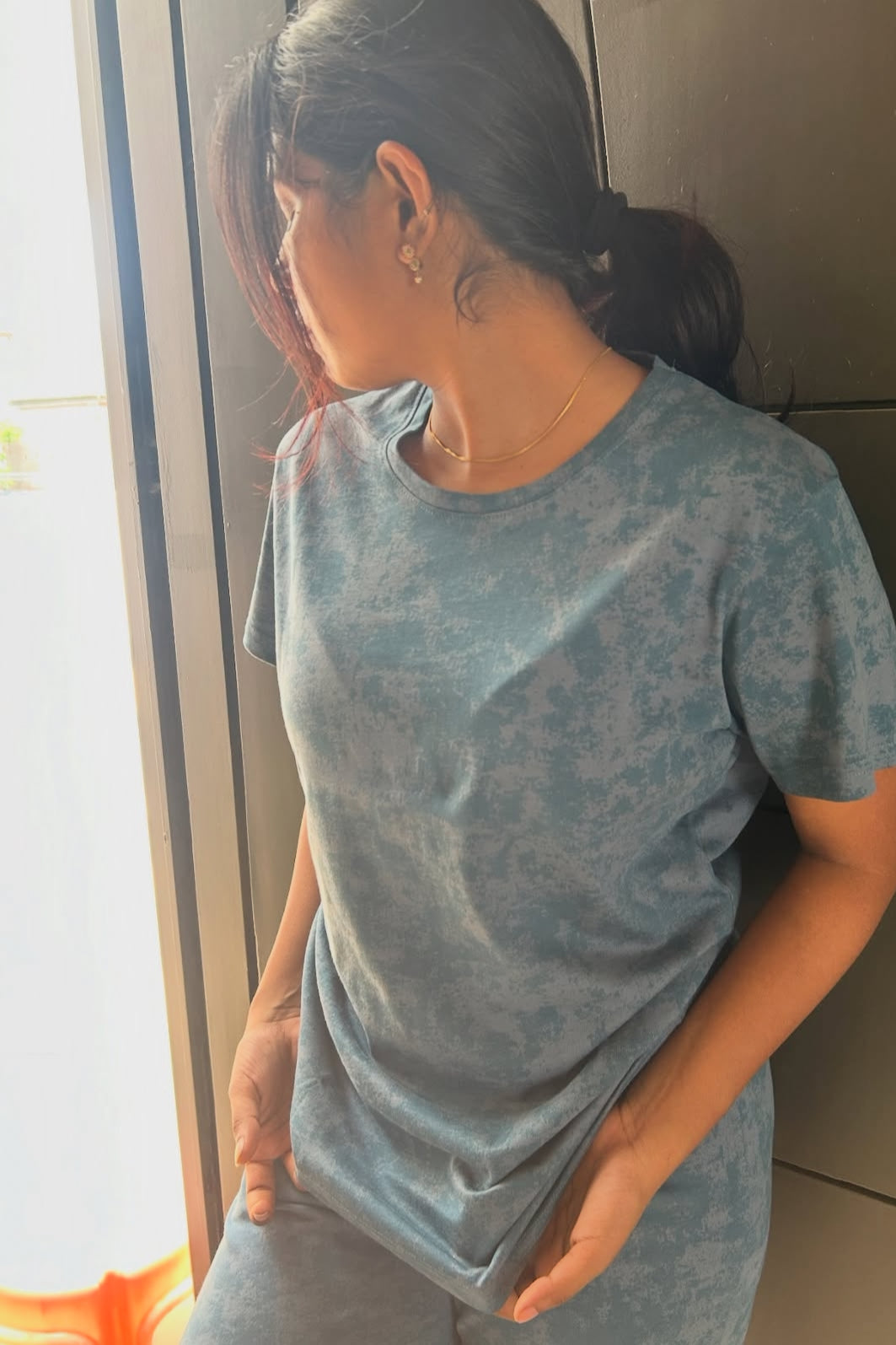 TIE AND DYE BLUE (Shorts set)