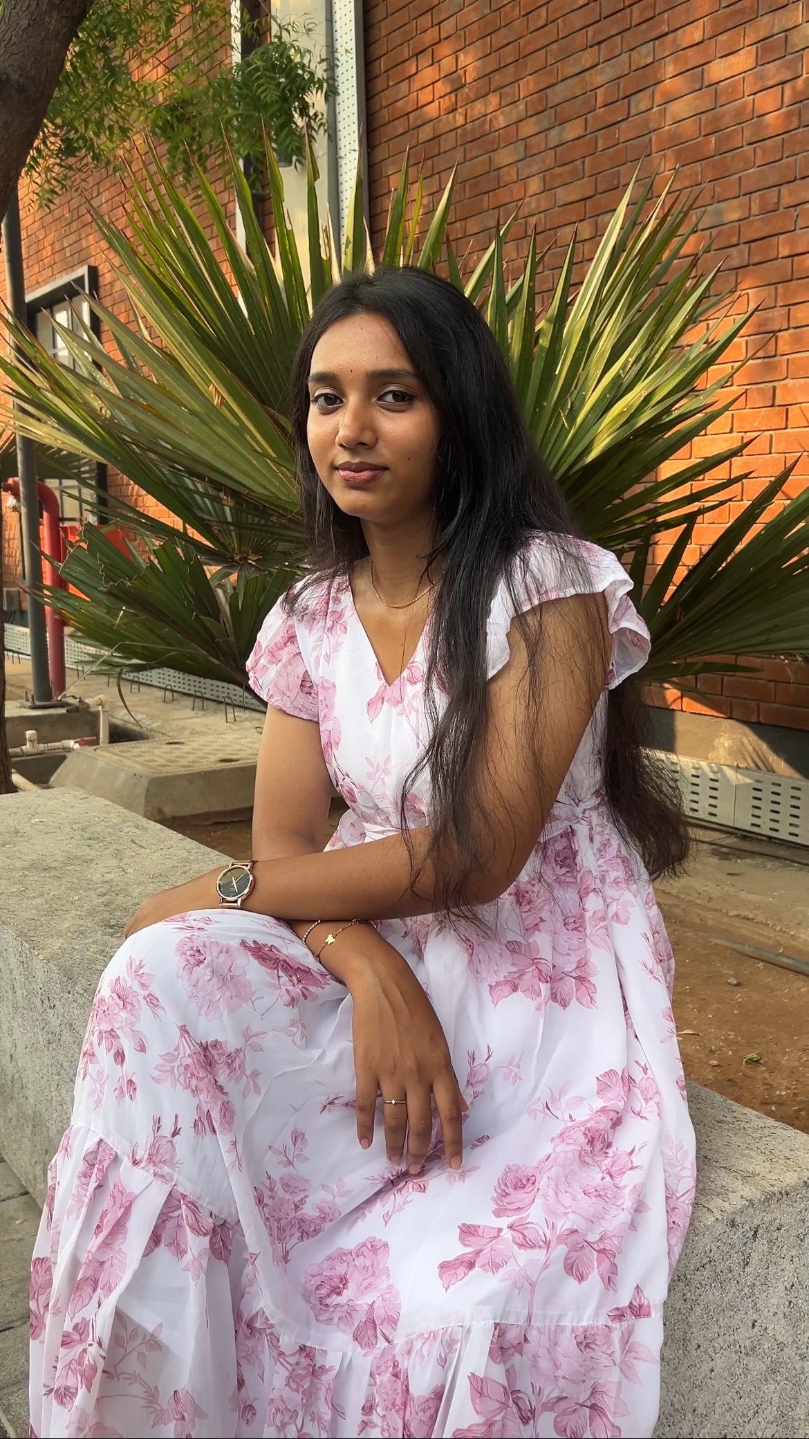 Pink Floral Maxi