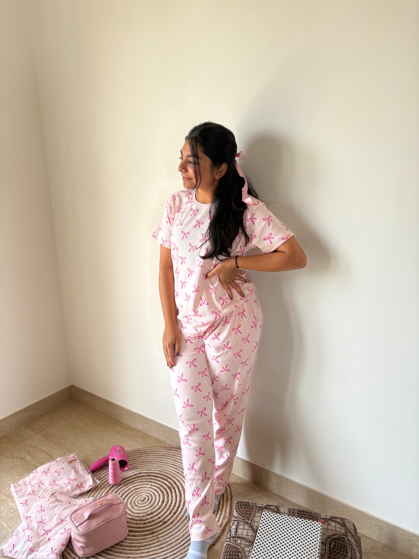 PINK BOW DREAMS(Pant set)