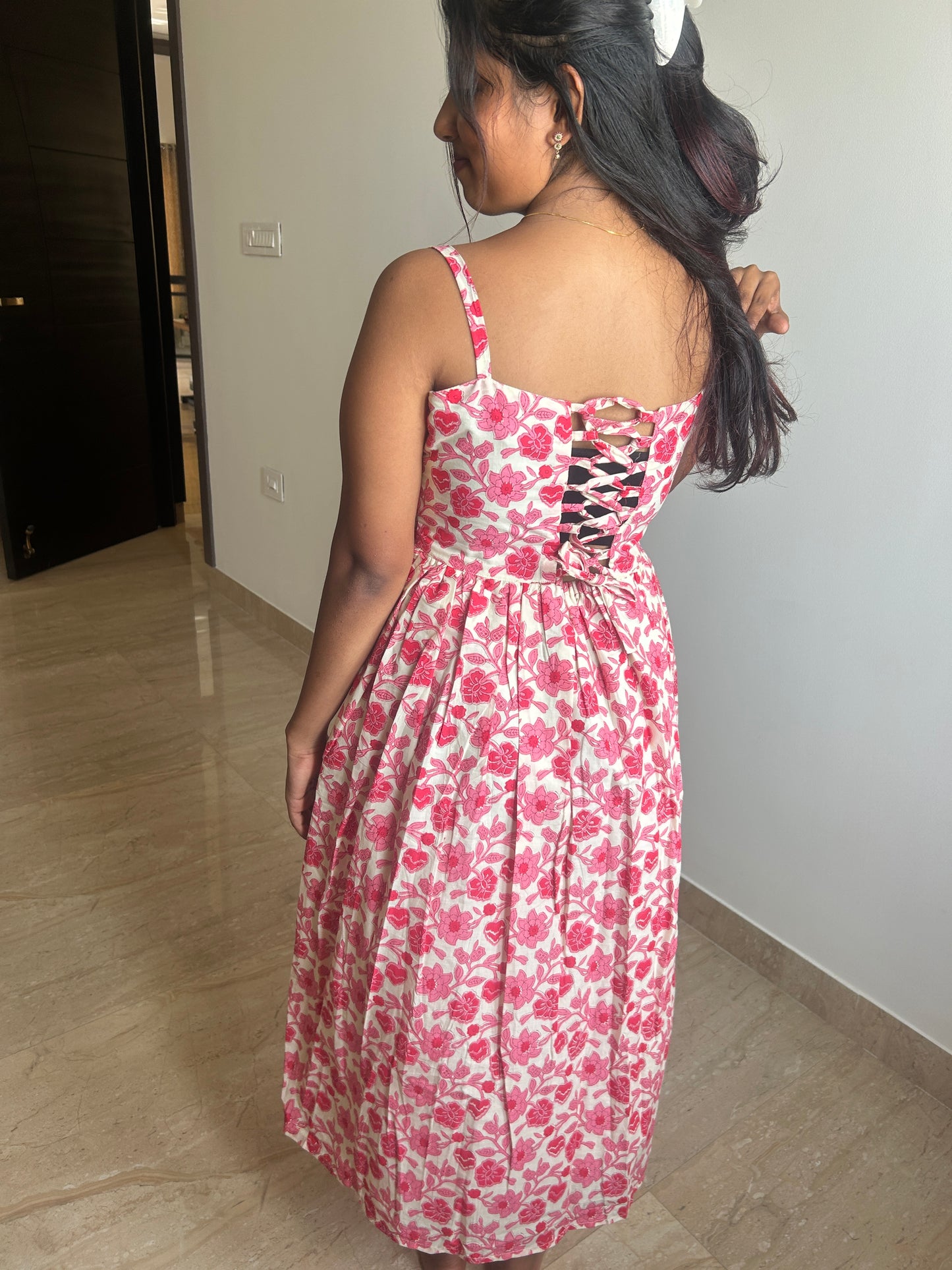 FLORAL SUN DRESS(Maxi)