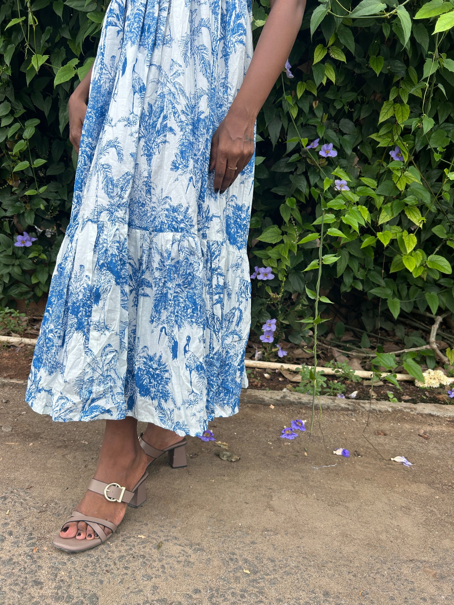 Blue Floral Maxi